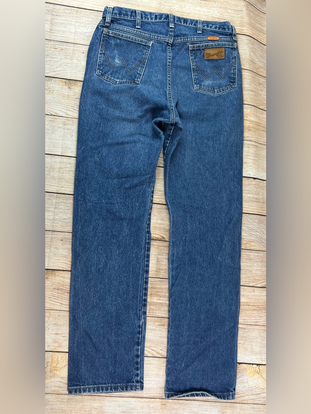 Mens Wrangler FR13MWZ Original FR Flame Resistant Jeans Blue Denim Size 34x36